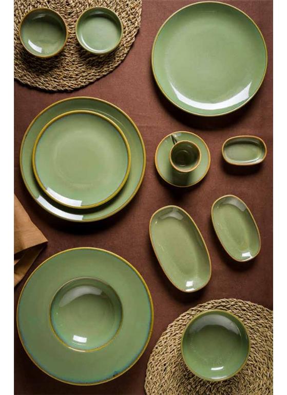 Sage globoki krožnik hygge / 28cm / 6kos