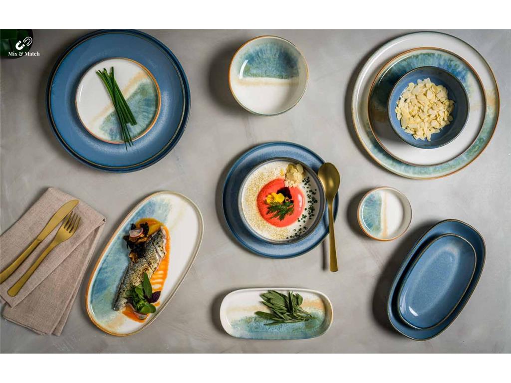 Sky ovalni krožnik Hygge / 30cm / 1kos