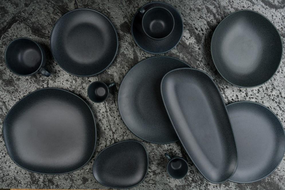 Graphite plitki krožnik Vago / 29cm / 6 kos