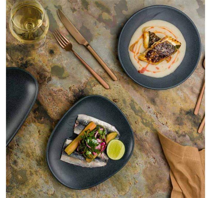 Graphite globoki krožnik Gourmet / 23cm / 6kos