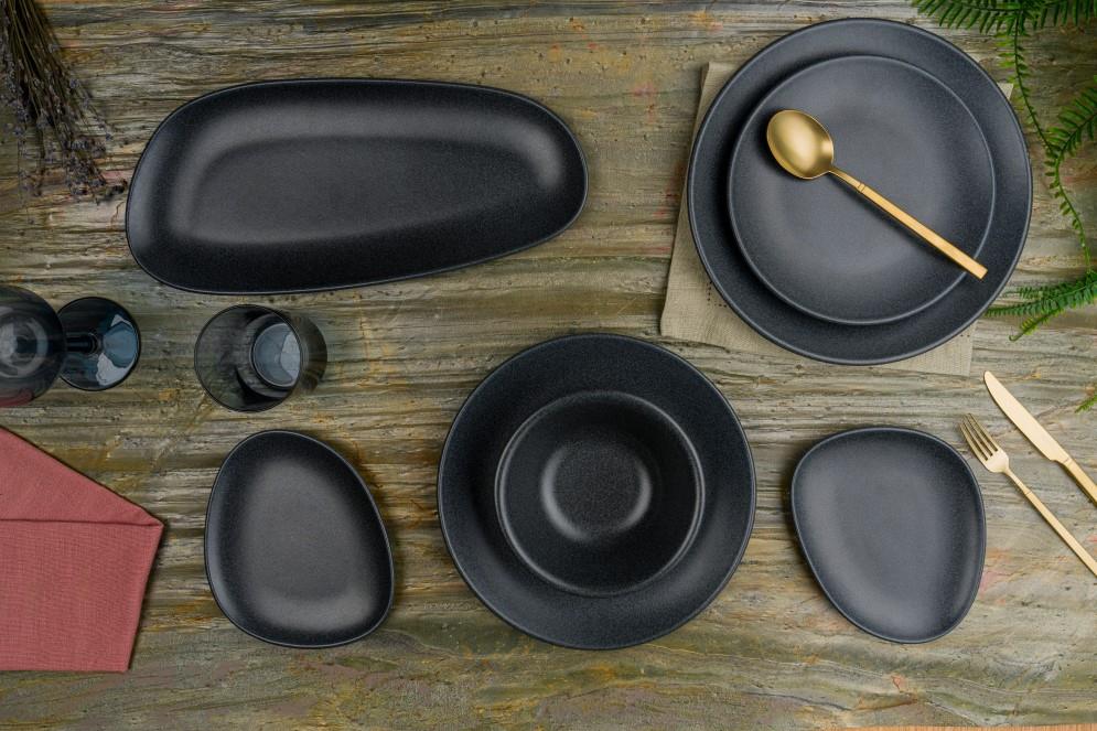 Graphite globoki krožnik Gourmet / 23cm / 6kos