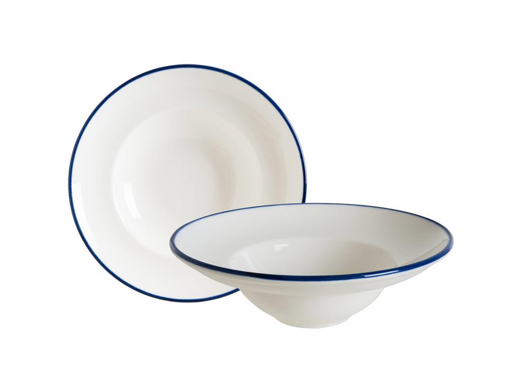 Linea Blue globoki krožnik Gourmet / 23cm / 1.07L / 6kos