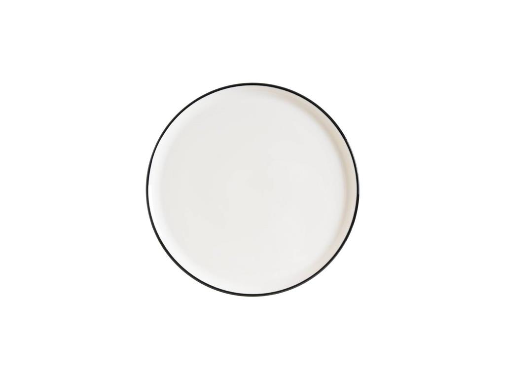 Linea Black plitki krožnik Gourmet / 21cm / 12 kos
