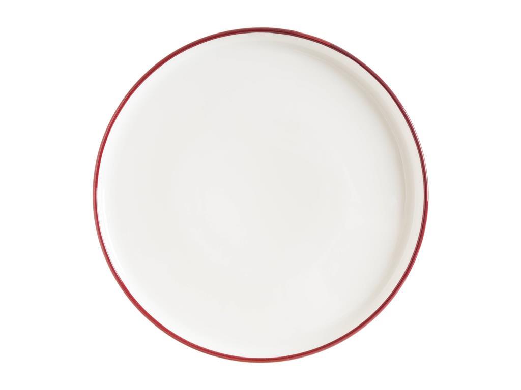 Linea Burgundy plitki krožnik Gourmet / 27cm / 12kos