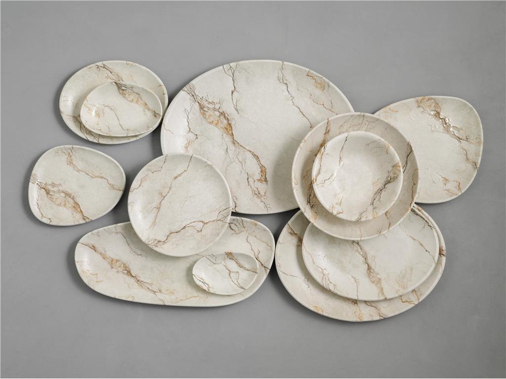 Granix globoki krožnik Bloom / 23cm / 1000ml / 6kos