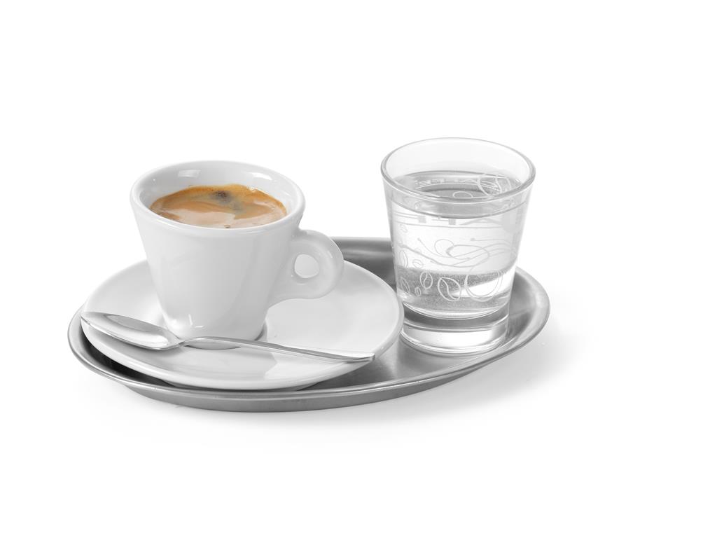 Servirni pladenj / 28x22cm / srebrn / oval