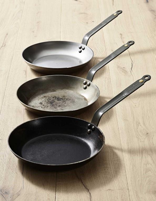 Jeklena ponev / 28cm / 3mm / indukcija