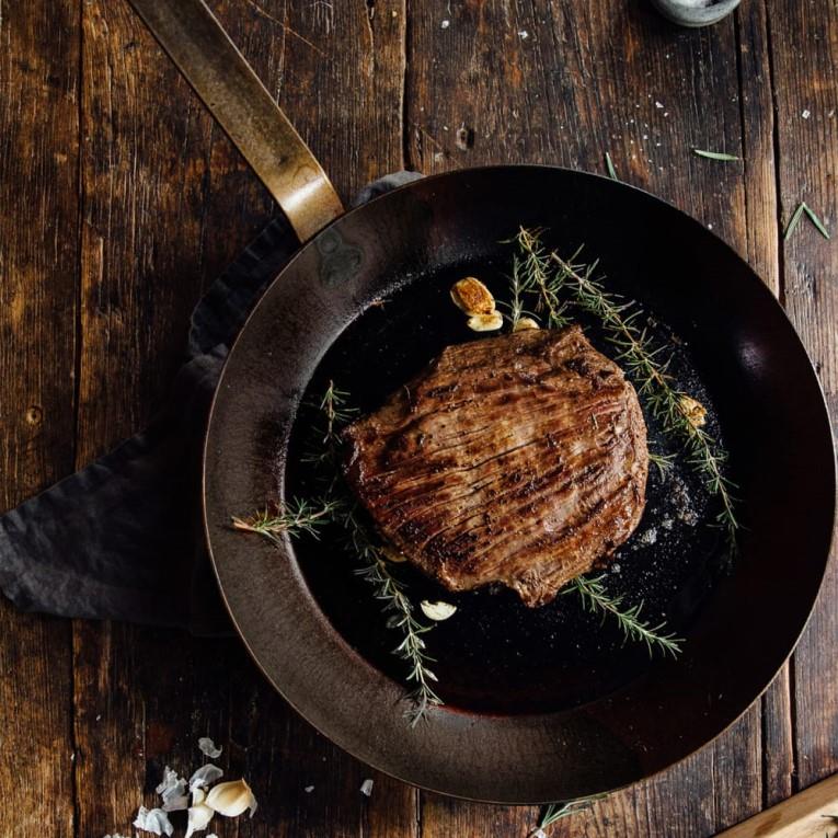 Jeklena ponev / 32cm / 3mm / indukcija