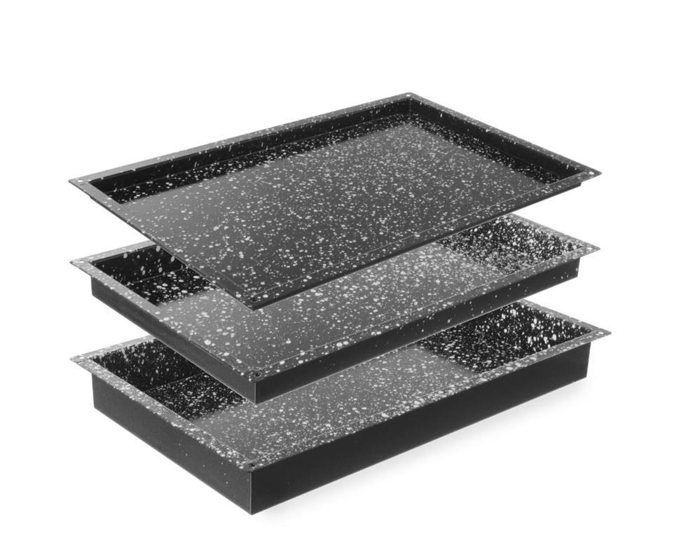 Pekač za konvektomat pečico / GN 1/1 / 20mm / granit-emajl