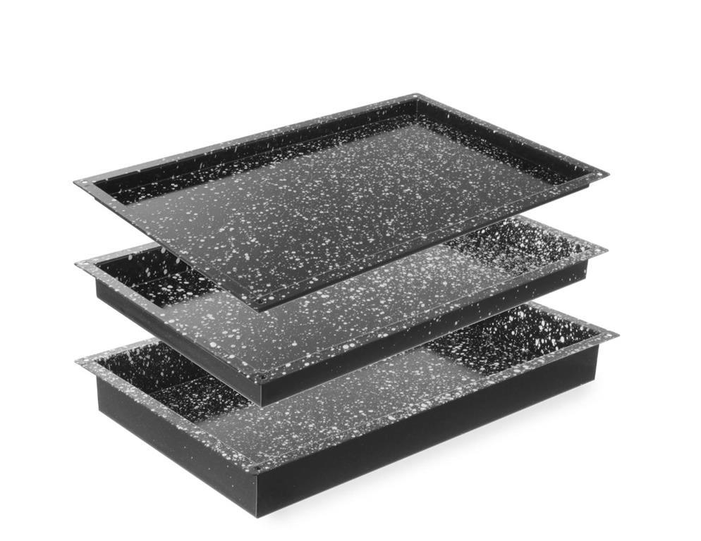 Pekač za konvektomat pečico / GN 1/1 / 20mm / granit-emajl