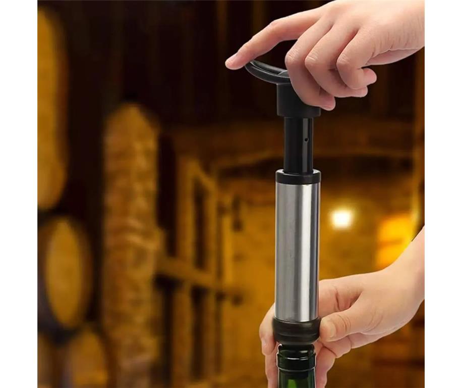 Vakuumski set za shranjevanje vina / 2x zamašek / 1x pumpa