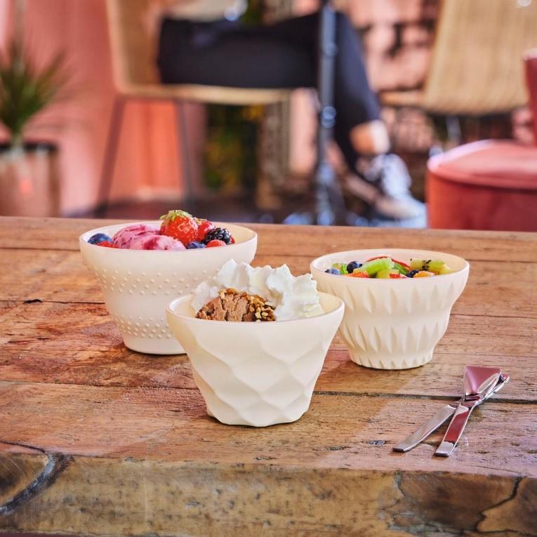 Posodica za sladoled Maeva Dots Soya / 35cl / 6kos