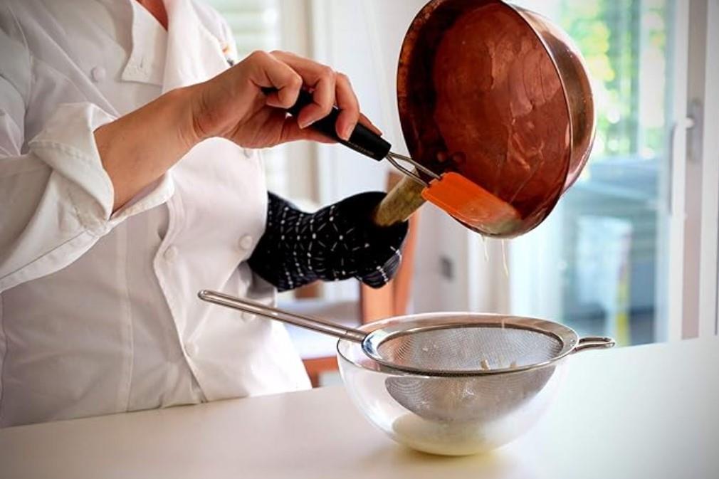 Okroglo cedilo / enojno / fina mreža / 14cm