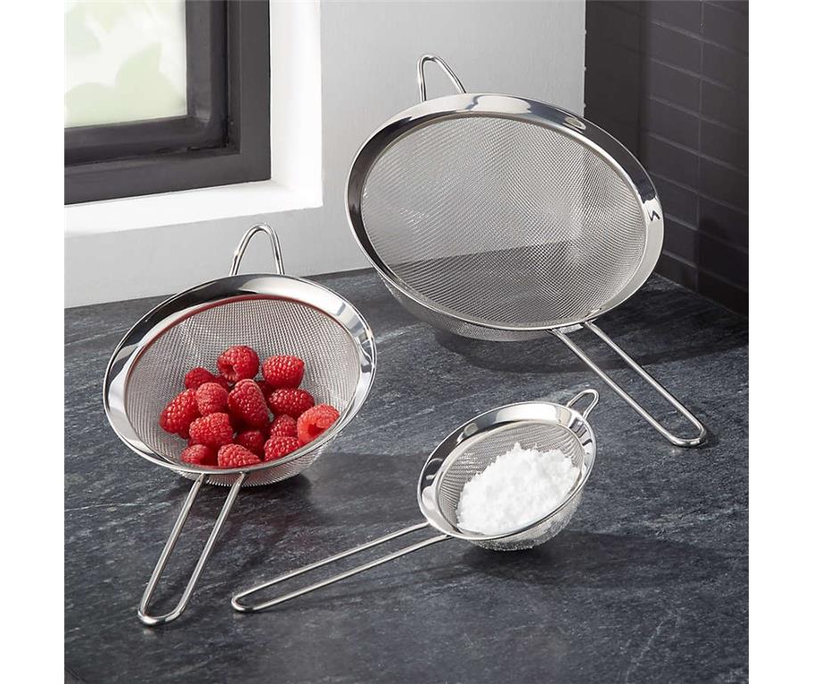 Okroglo cedilo / enojno / fina mreža / 22cm