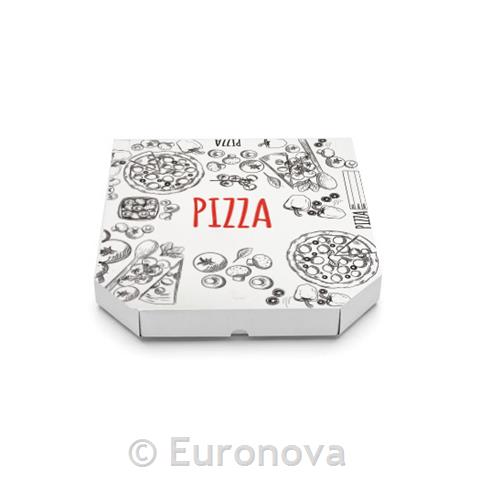 Pizza škatla / 30x30x4cm / 100 kos / potiskana