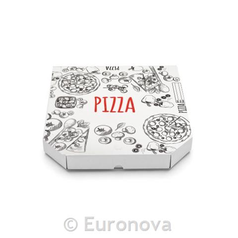 Pizza škatla / 33x33x4cm / 100 kos / potiskana