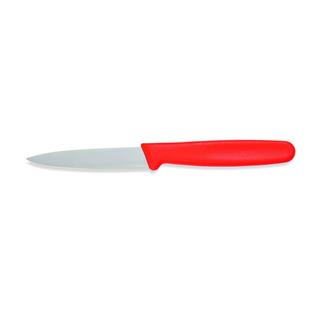 Nož za lupljenje / 8cm / rdeč