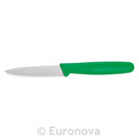 Nož za lupljenje / 8cm / zelen