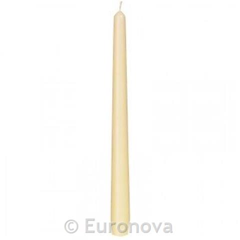 Koničaste (antične) sveče / vanilija / 50kos / 25cm / 7ur