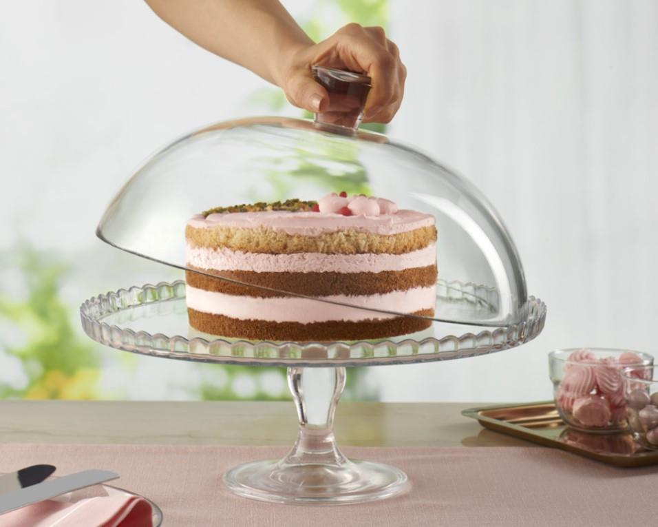 Patisserie Cake Stand with Cover Pasabahce